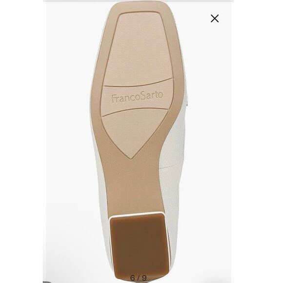 Franco Sarto Tiari Chain Square Toe Loafer Sz 6M NEW - Picture 11 of 11